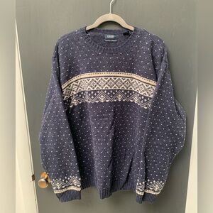Izod Men’s 100% Lambswool Sweater Size XL